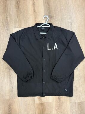 Peace Collection L.A. Black Coaches Style Jacket